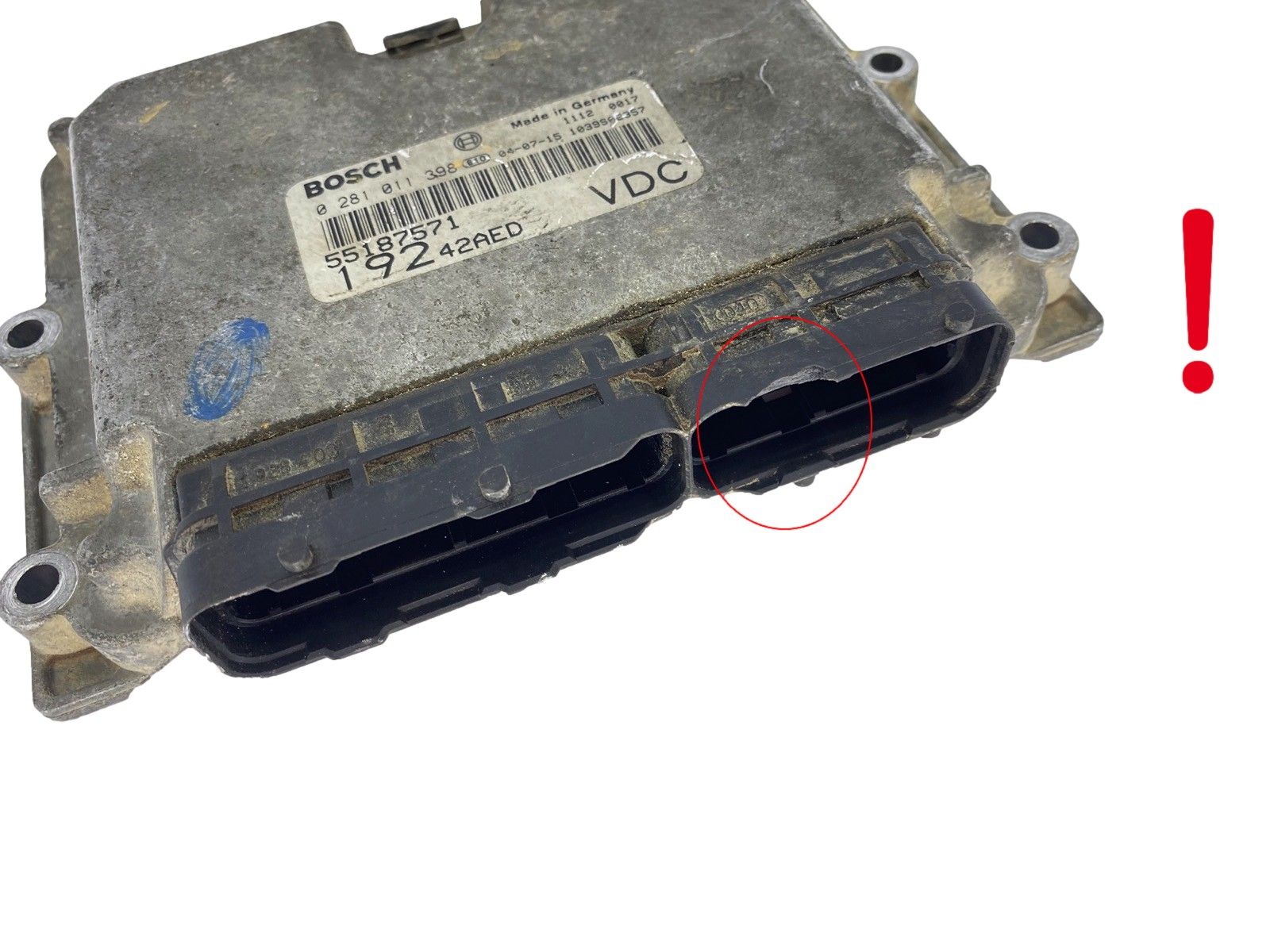 Controller 55187571 0281011398 Fiat Bosch 61706 main product photo