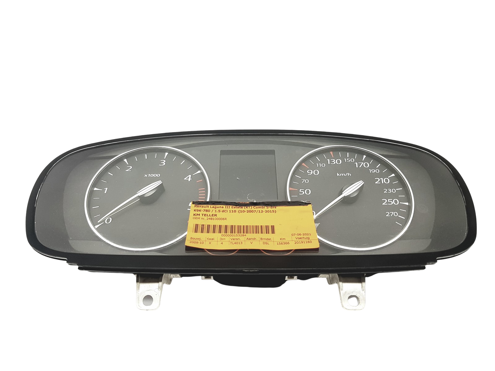 Speedometer/Instrument Cluster Renault Laguna 3 248100006R 53178 main product photo
