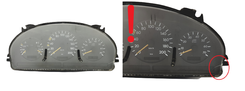 Speedometer/Instrument Cluster Mercedes ML W163 A1635400047 main product photo