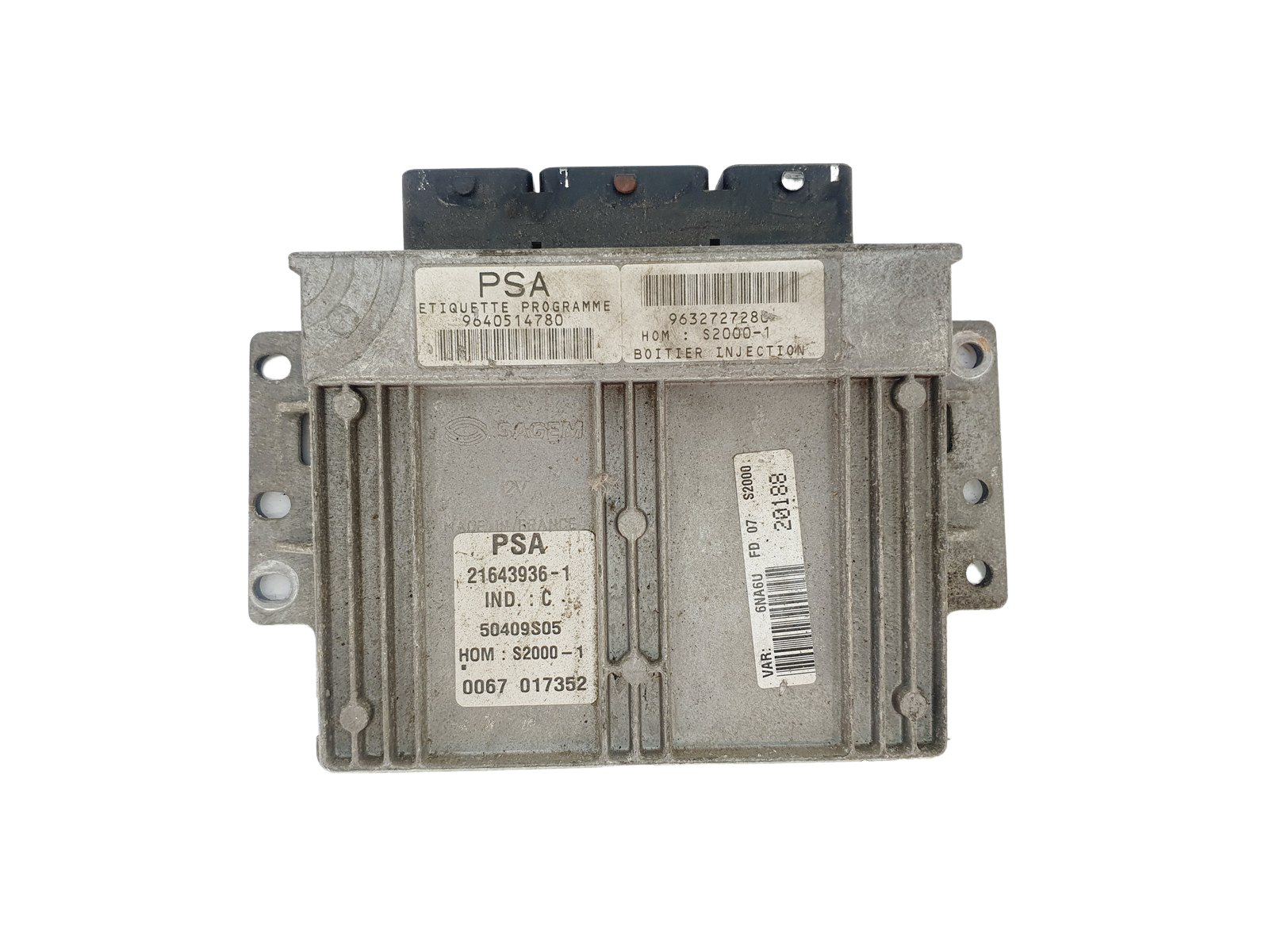 Controller 9640514780 9632727280 21643936-1 PSA Sagem 37115 main product photo