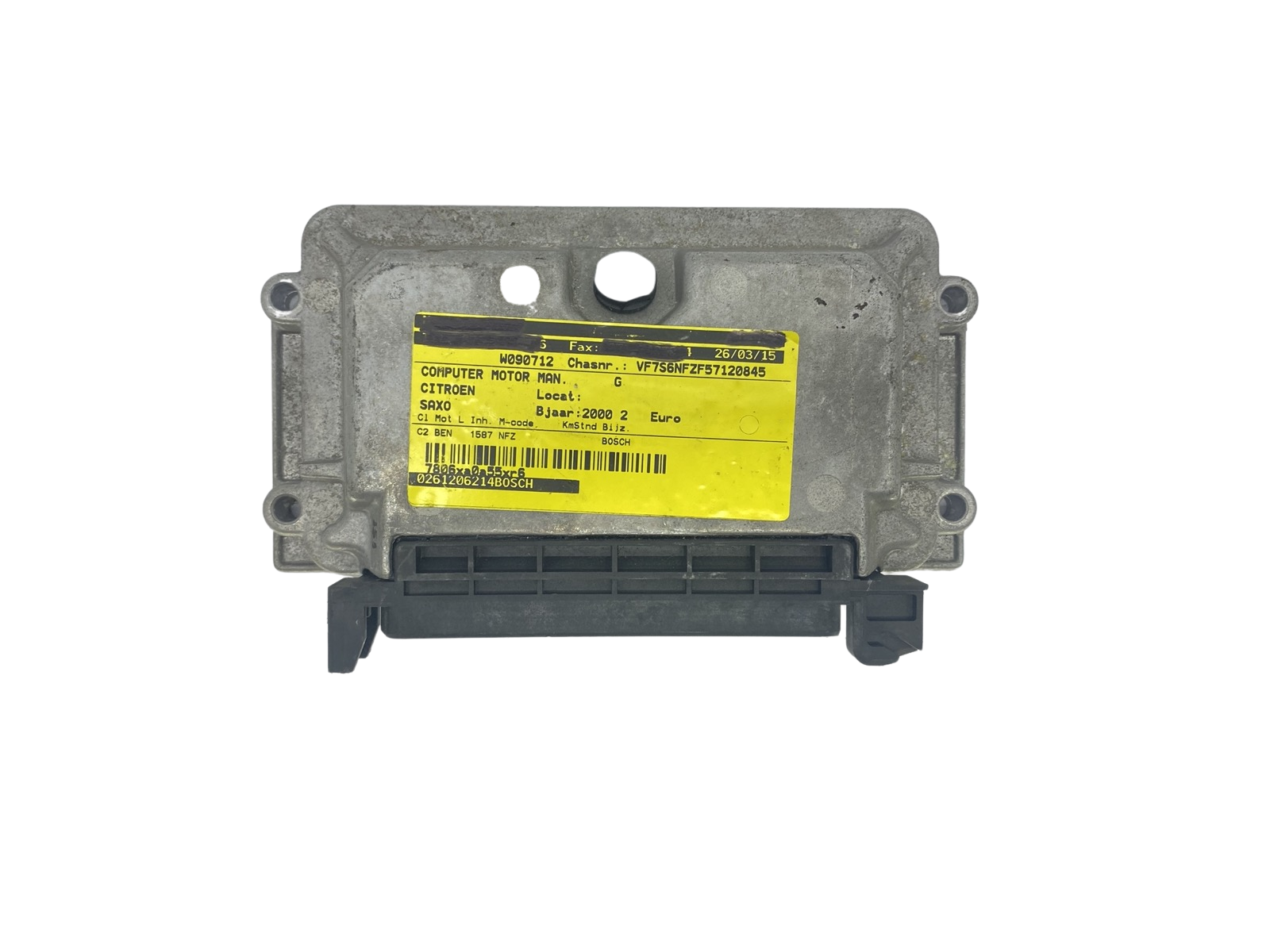 Controller 0261206214 9632693880 26FM0657 PSA Bosch 57108 main product photo