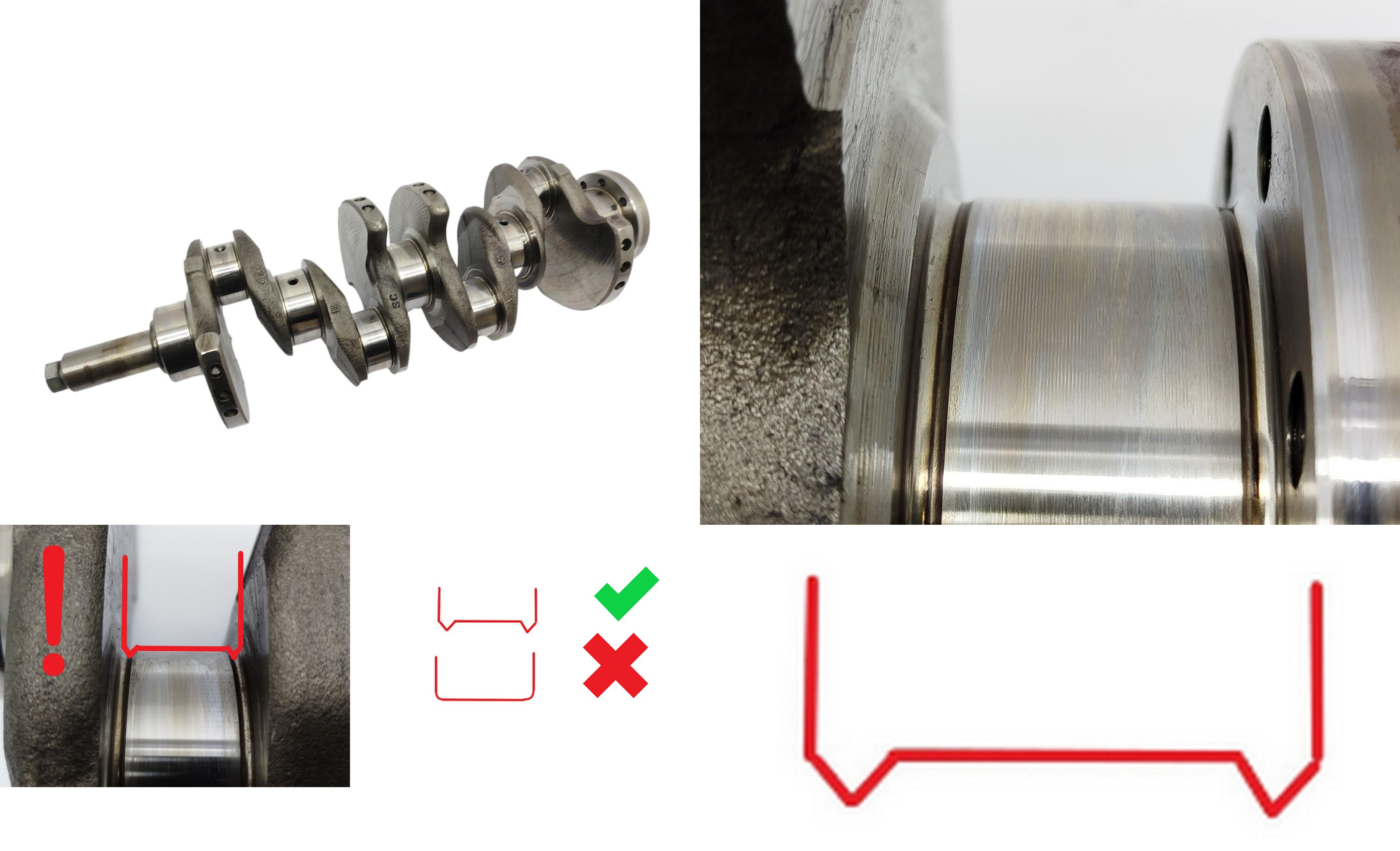 Crankshaft QXBA D4204T RHJ 2.0 TDCi HDI 0501N8 Ford Volvo PSA 4823 main product photo