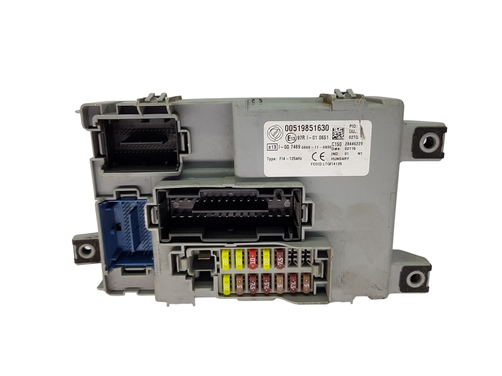 Controller BSI Fiat 00519851630 28446229 Delphi 20865 main product photo