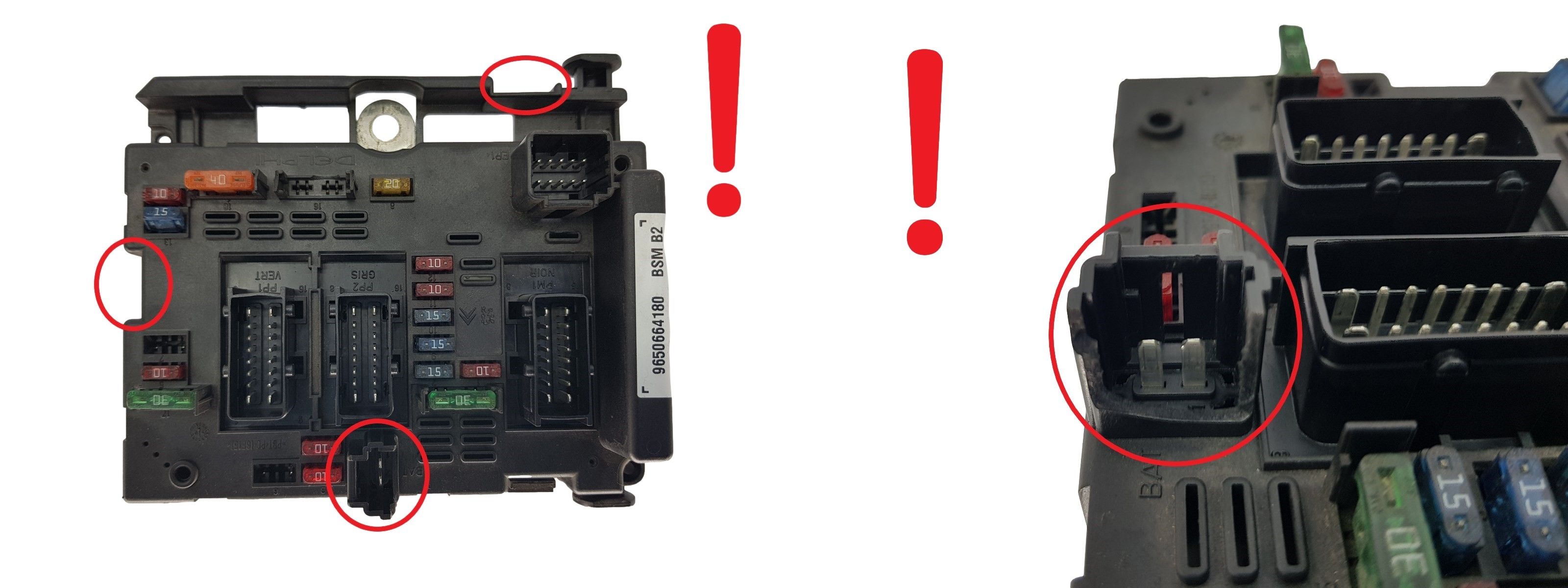 Controller BSM B2 9650664180 PSA Delphi 1722 main product photo