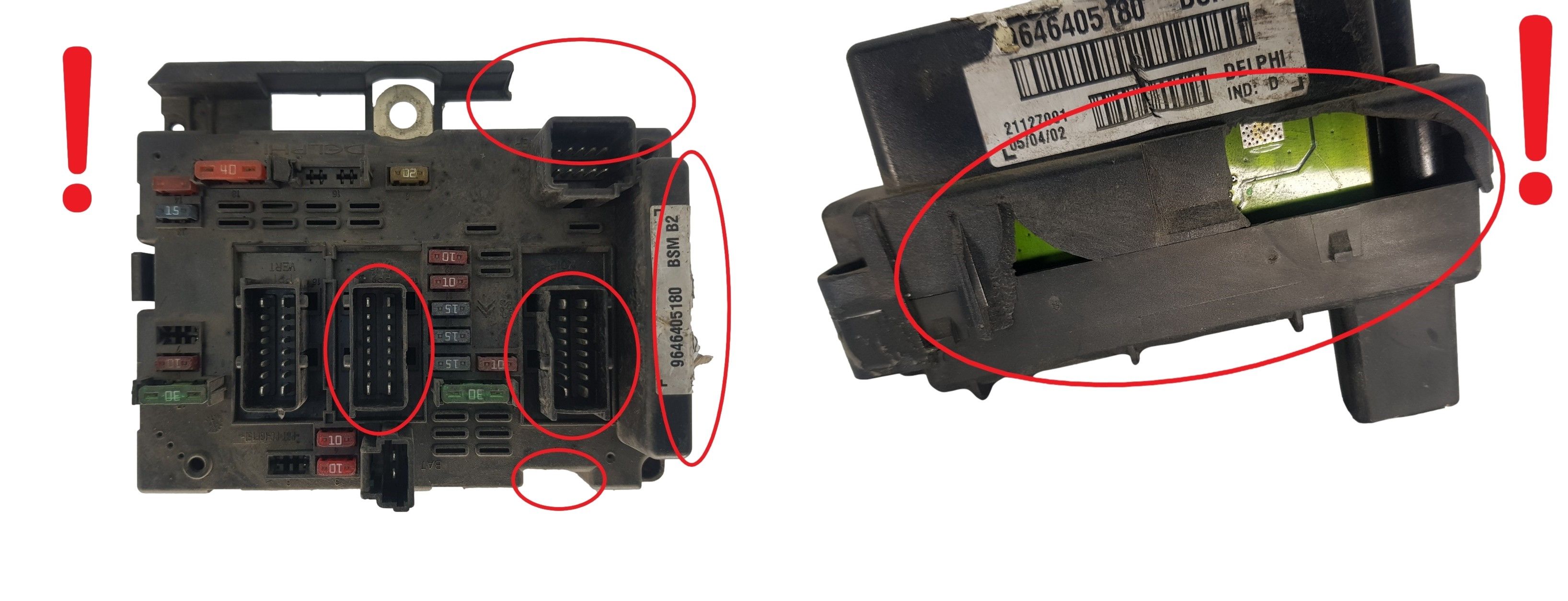 Controller BSM B2 9646405180 PSA Delphi 1885 main product photo