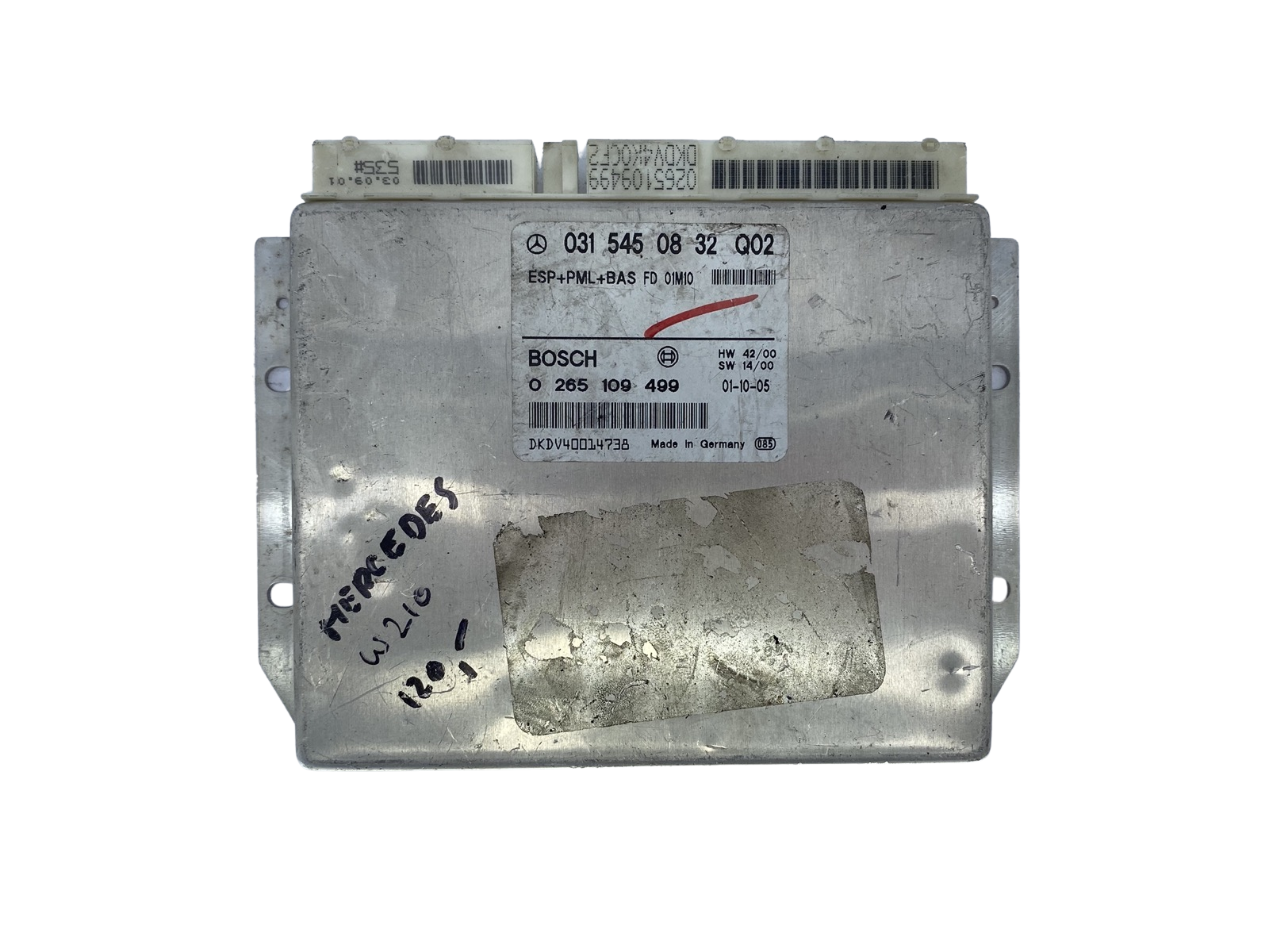 Controller 0315450832 Q02 0265109499 Mercedes Bosch 53393 main product photo