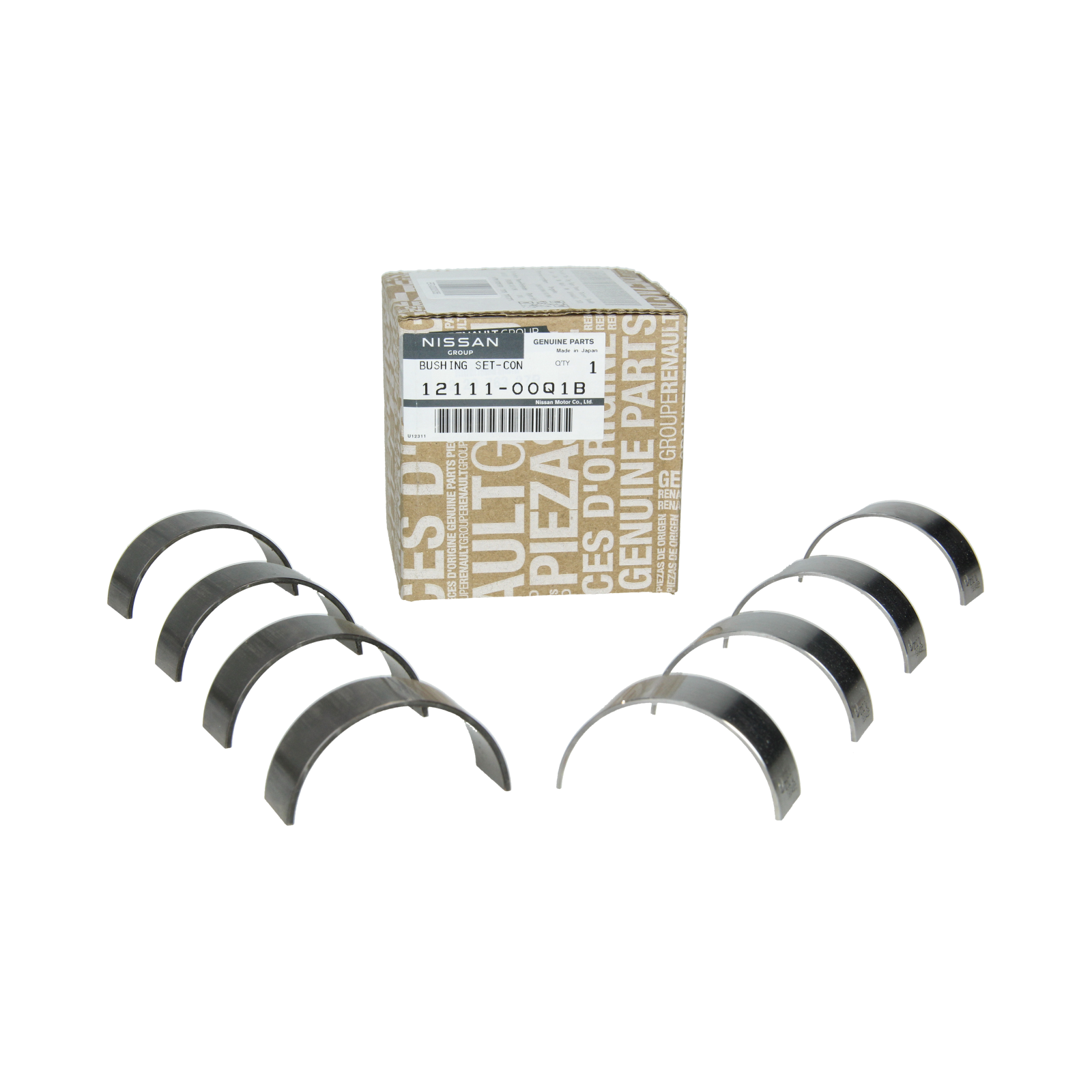 Crankshaft Bearings Original to 1211100Q1B 122076327R Renault Nissan main product photo