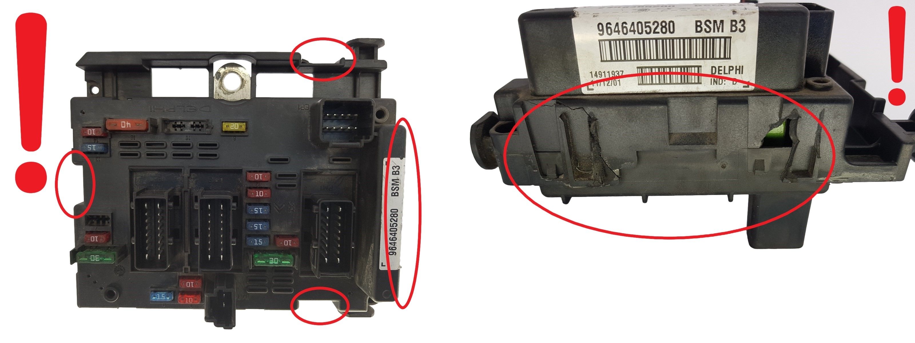 Controller BSM B3 9646405280 PSA Delphi 1358 main product photo