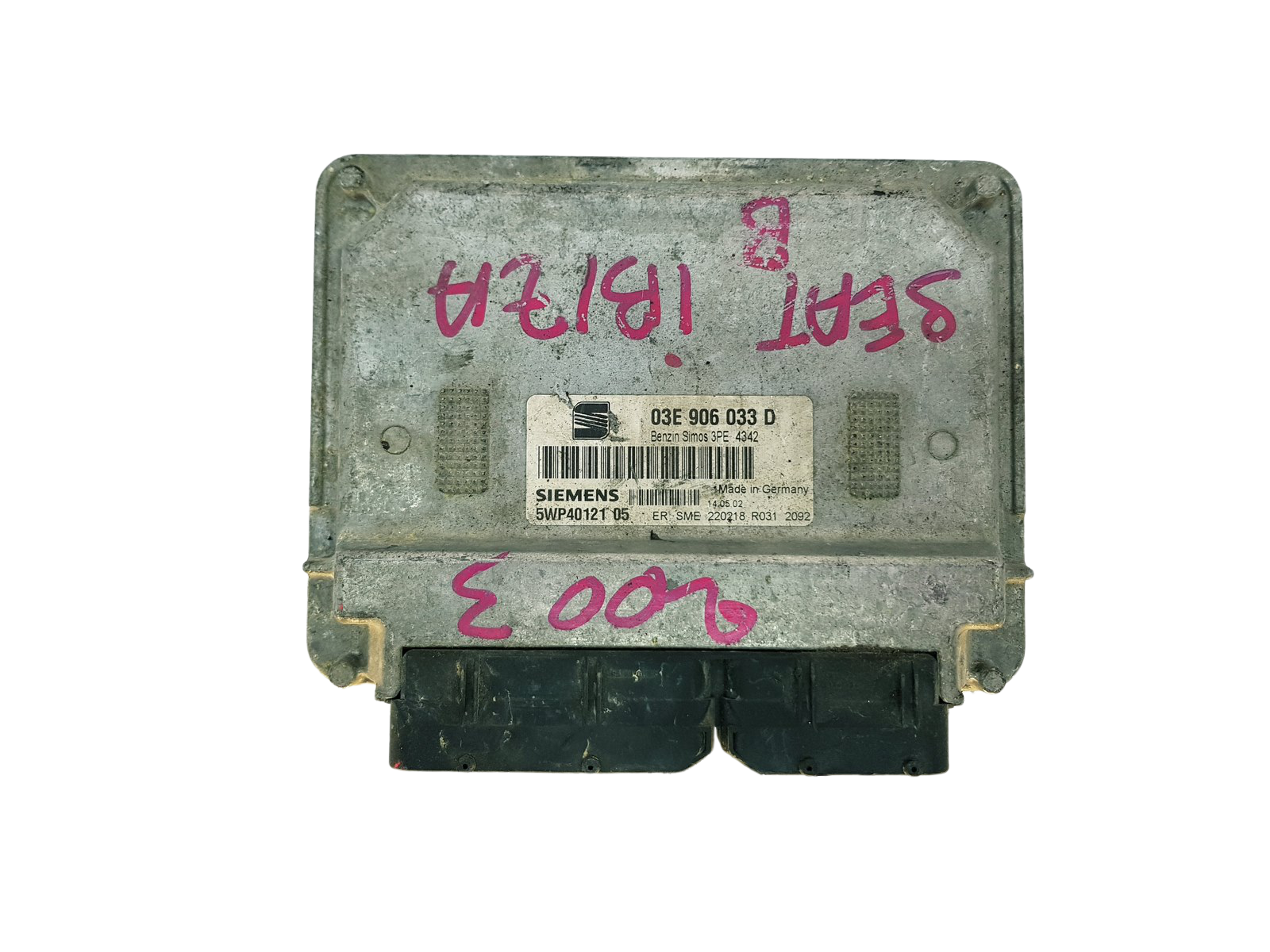 Controller 03E906033D 5WP40121 05 Seat Siemens 32951 main product photo