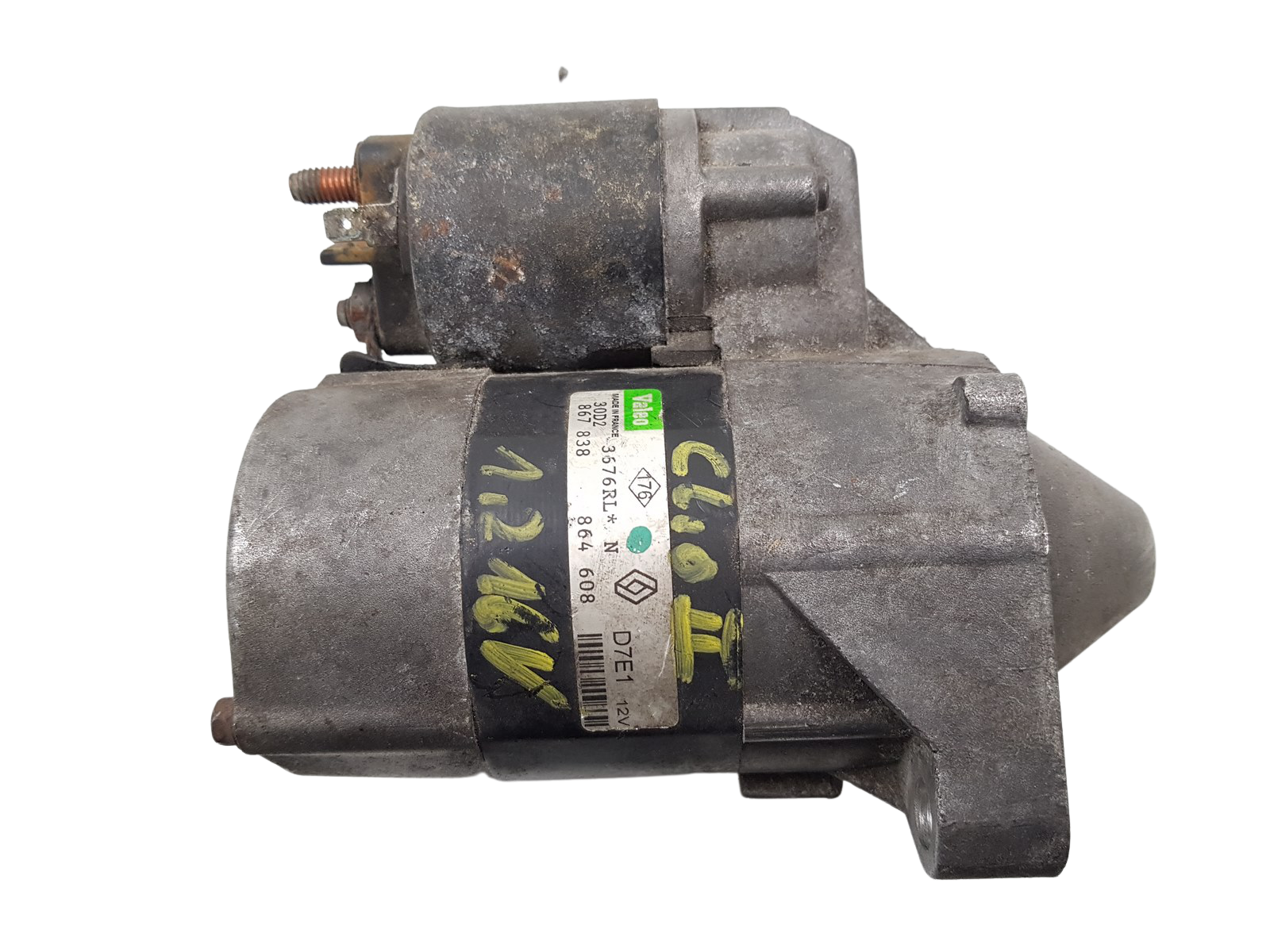 Engine Starter Renault 7700864608 D7E1 1.2 8V Valeo 1343 main product photo