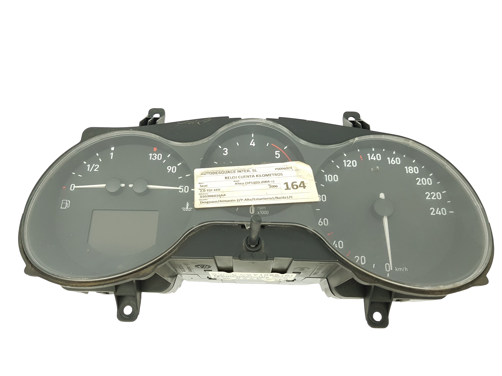 Speedometer/Instrument Cluster Seat Altea 5P0920822E 110080280003 26818 main product photo
