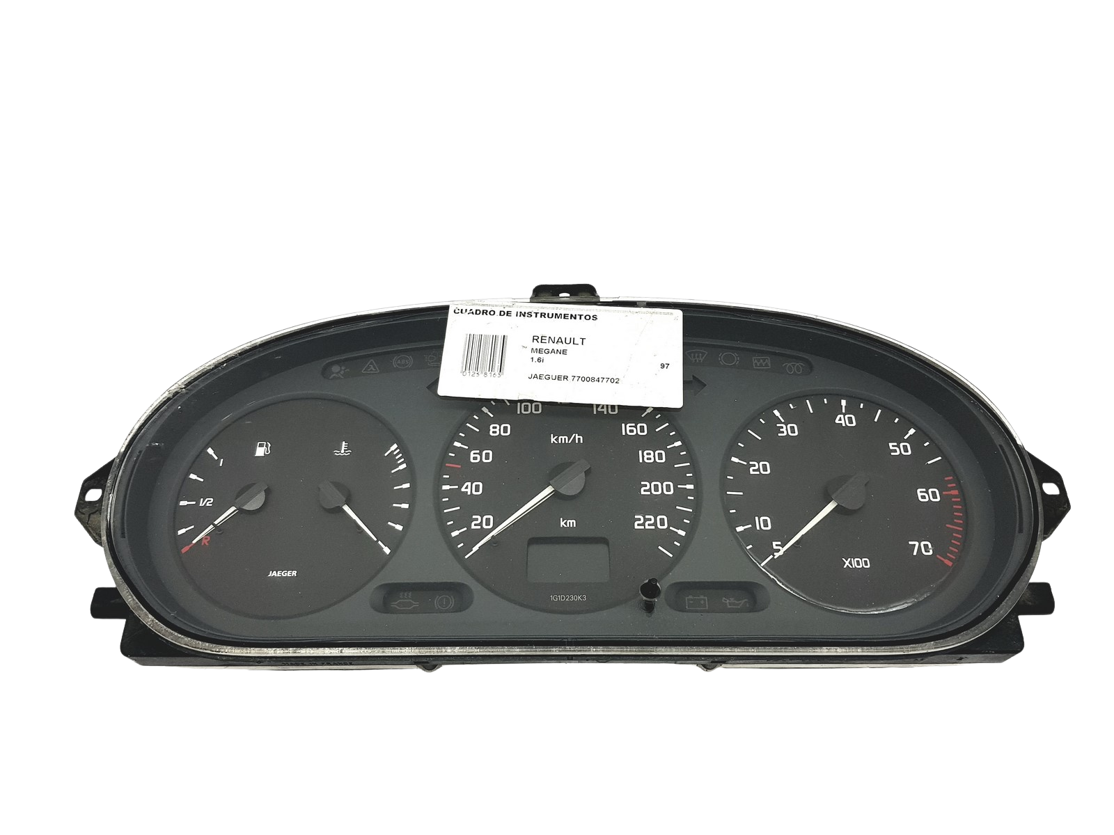 Speedometer/Instrument Cluster Renault Scenic 1 Megane 1 7700847782 54346 main product photo