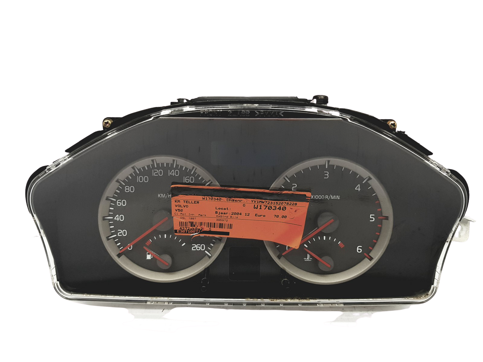 Speedometer/Instrument Cluster Volvo V50 30669185 69294980T 30710071 32185