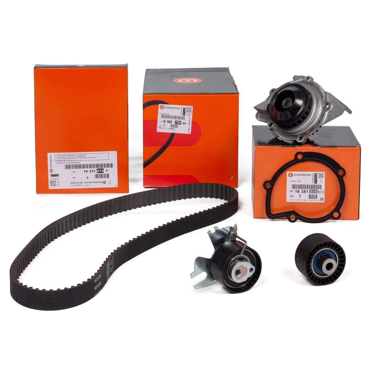 Timing Belt Kit, Set Original Citroen Peugeot C4 C5 308 2.0HDI 1638073480