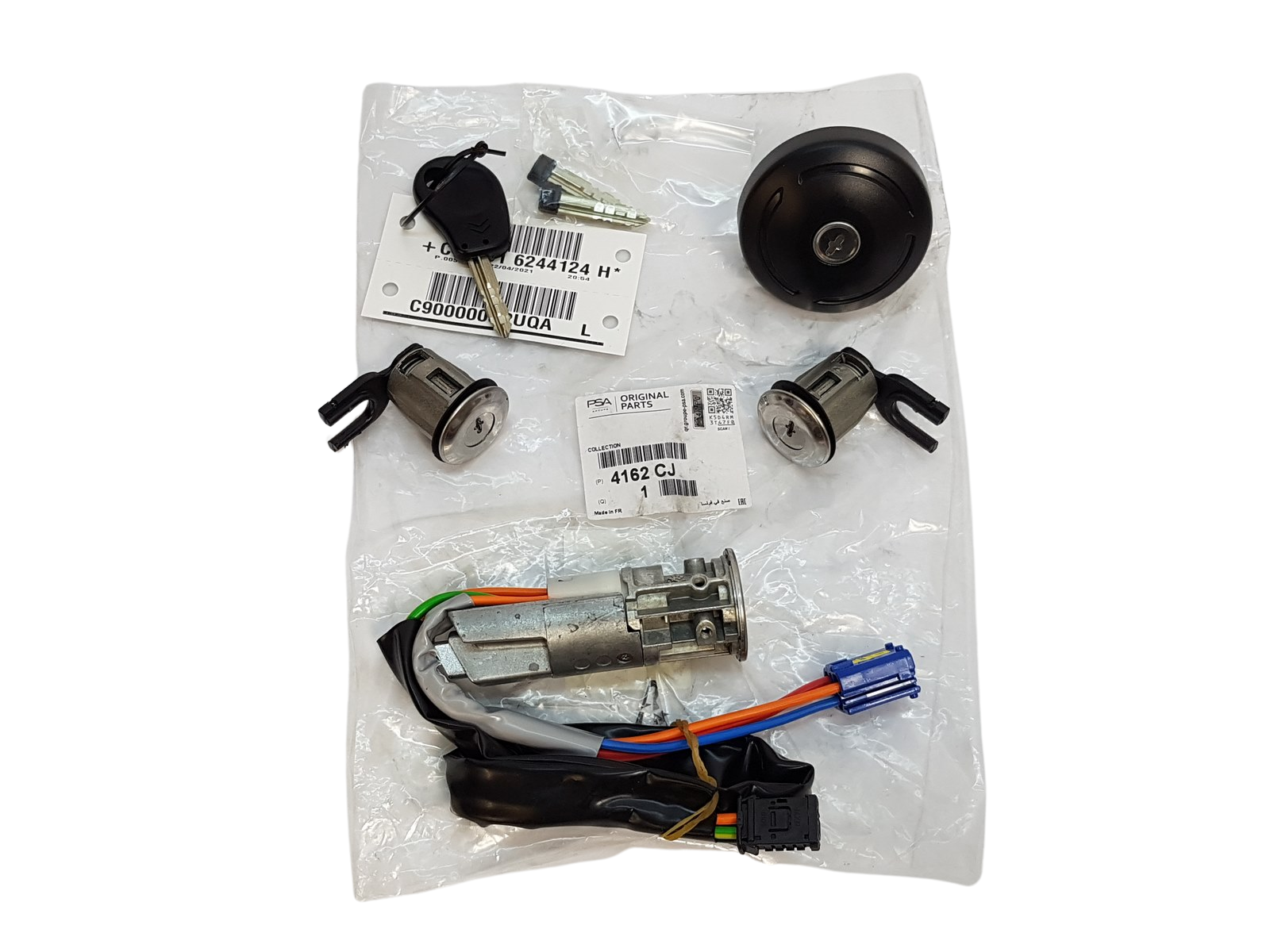 Stacyjka + Komplet Zamków Xsara Picasso 4162CJ Oryginał Citroen Buy now!