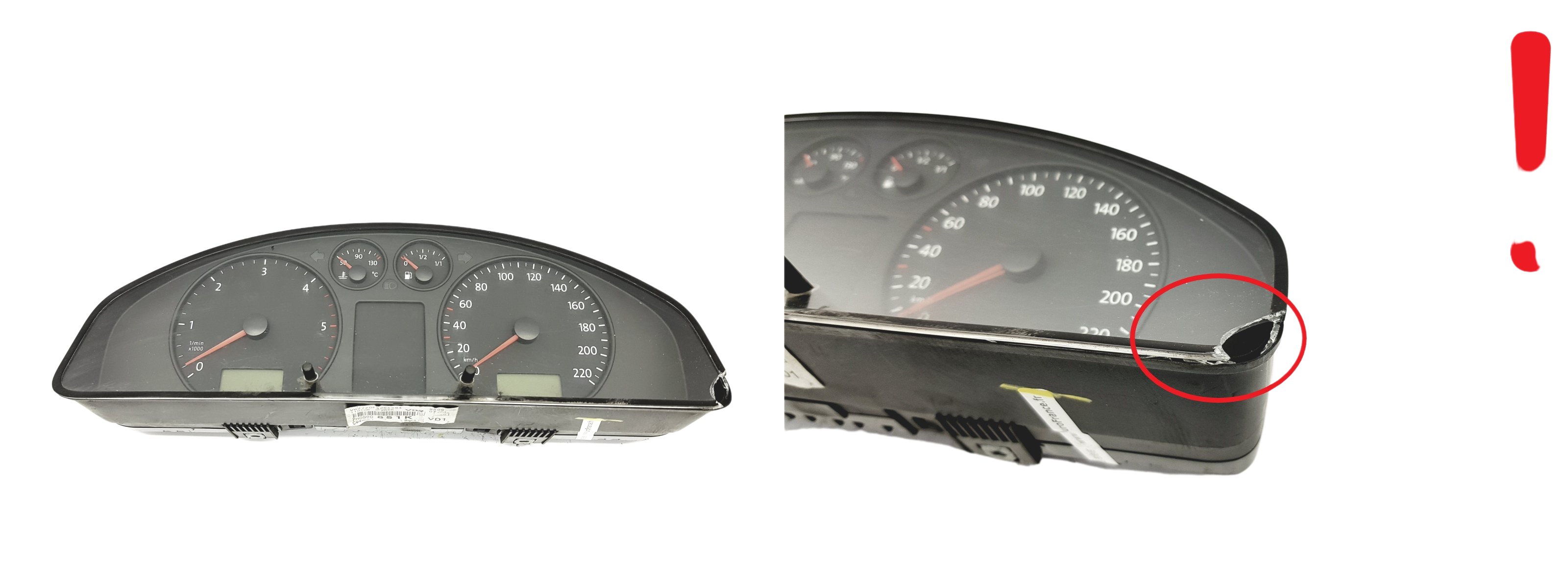 Speedometer/Instrument Cluster VW Transporter T5 7H0920851K VDO