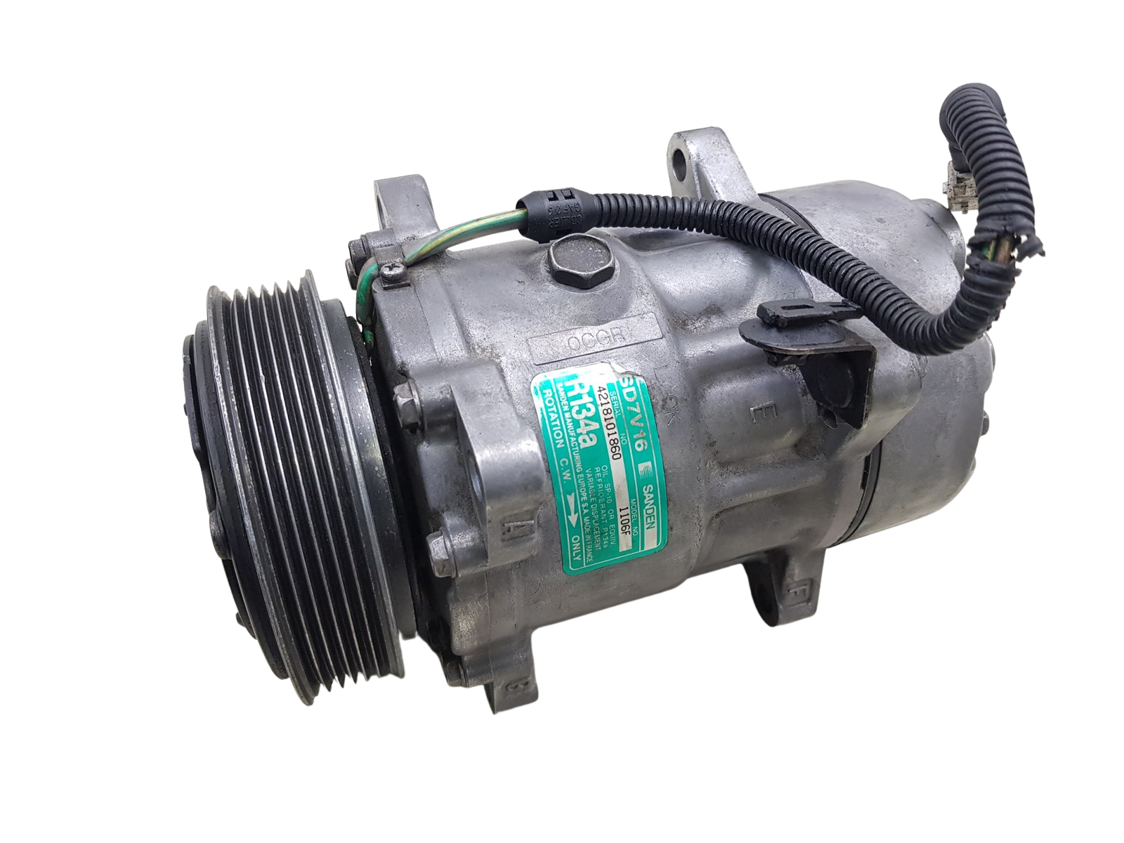 Air Con Compressor/Pump SD7V16 1106F Sanden Citroen Peugeot 1062
