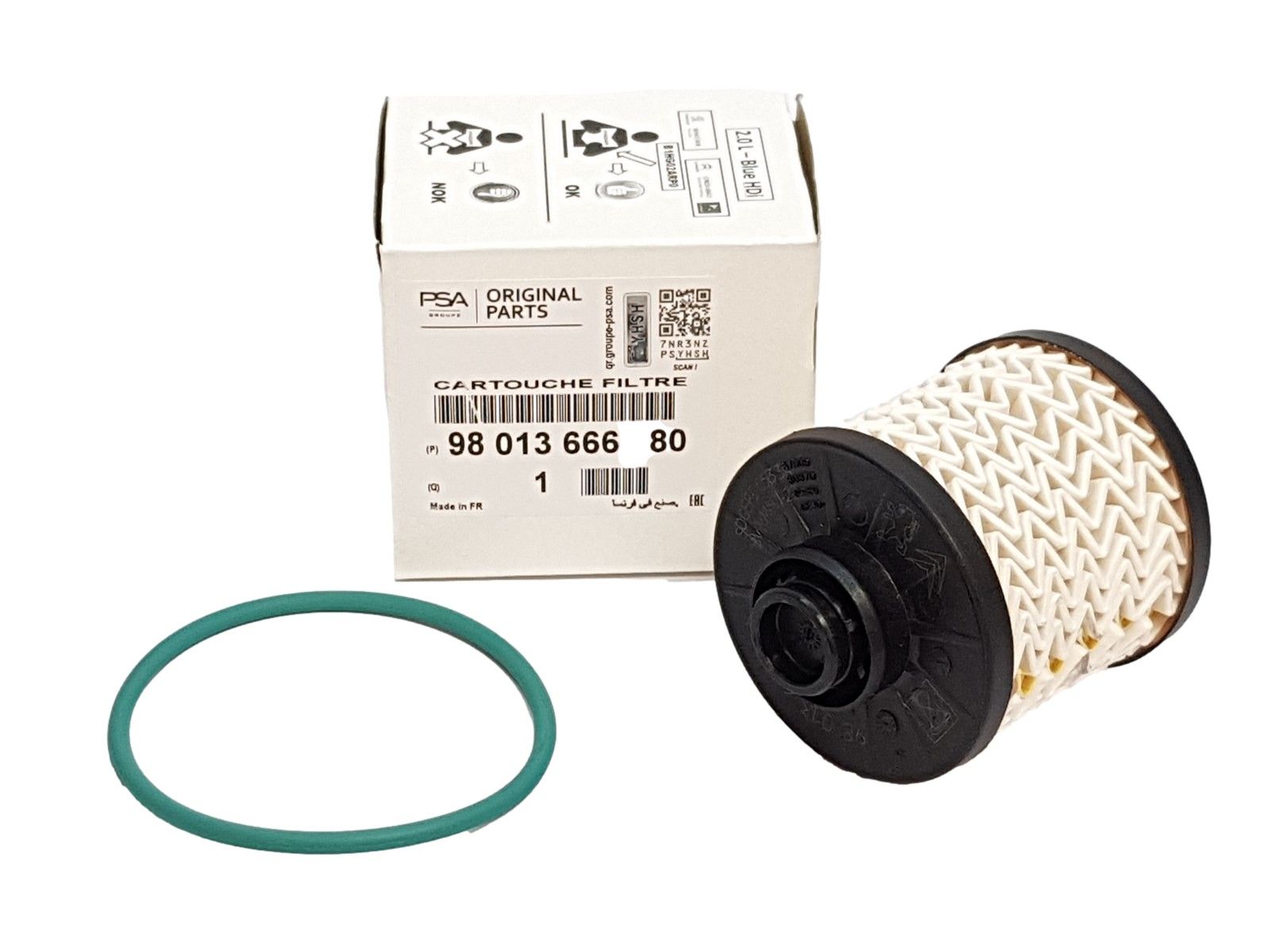 Fuel Filter New Original Citroen Peugeot 1.6 HDI 9801366680