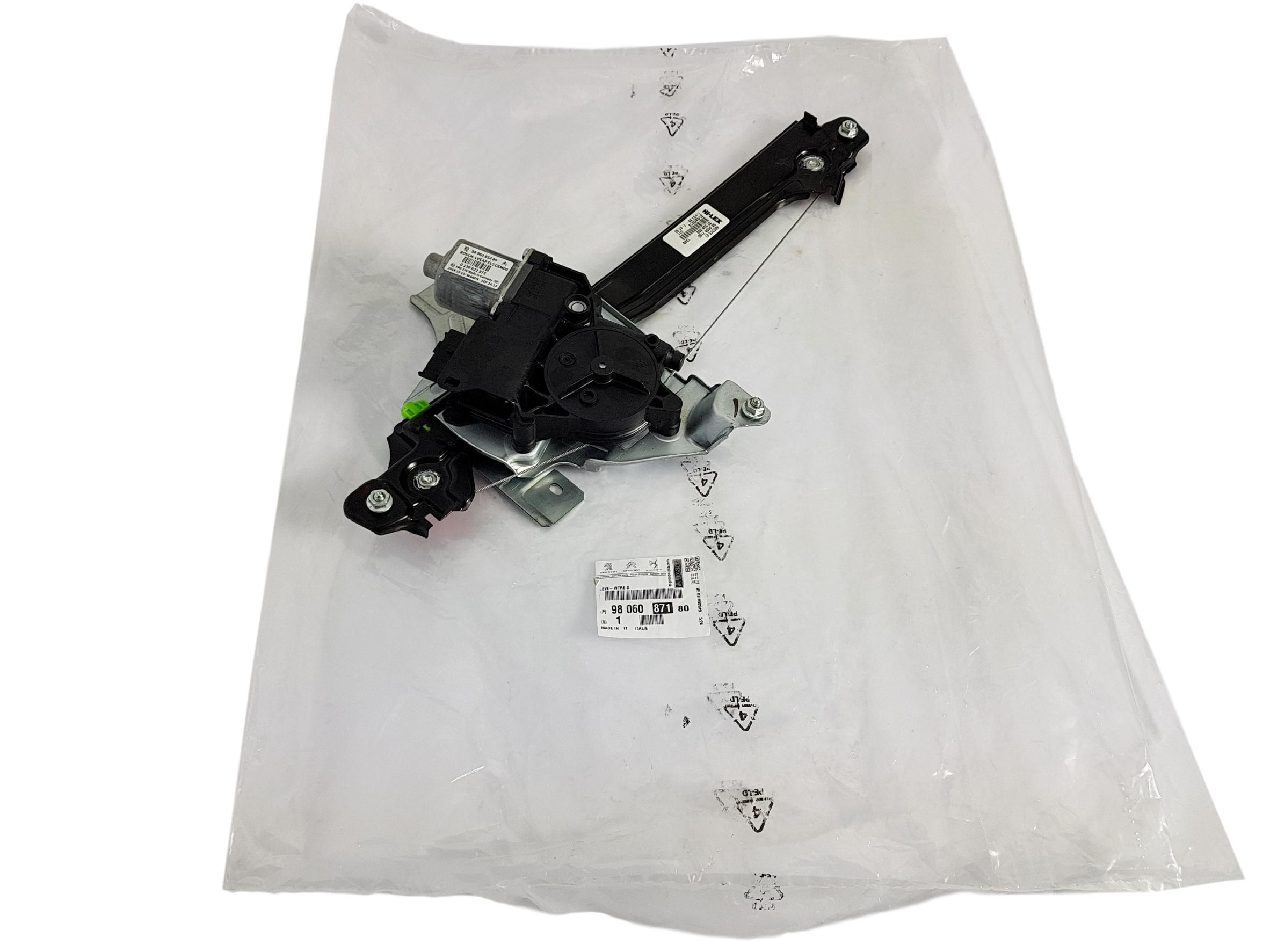 Window Regulator Left Rear New Original Peugeot 508 9806087180