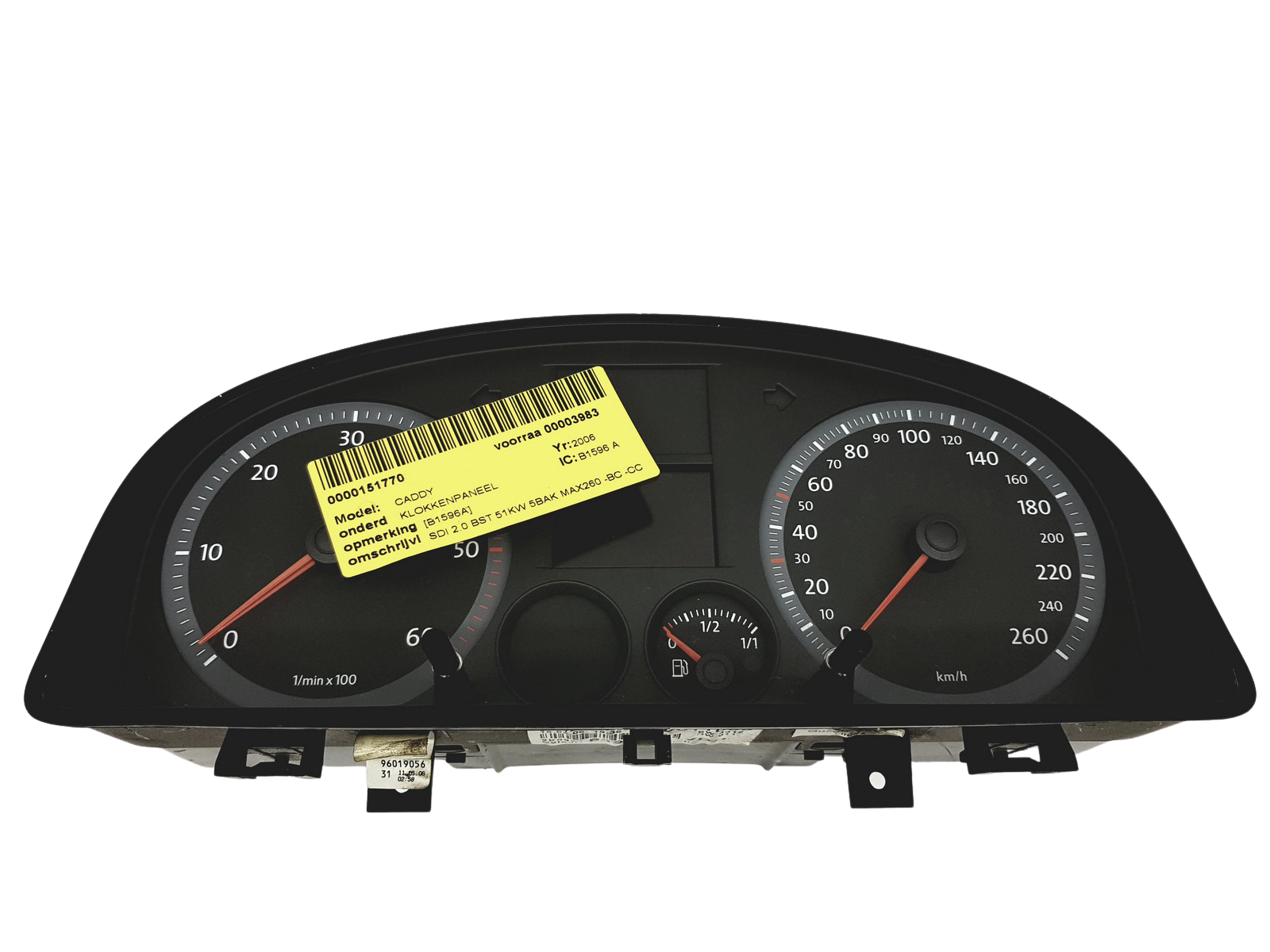 Speedometer/Instrument Cluster VW Caddy 3 2K0920842E 110080237031 31105