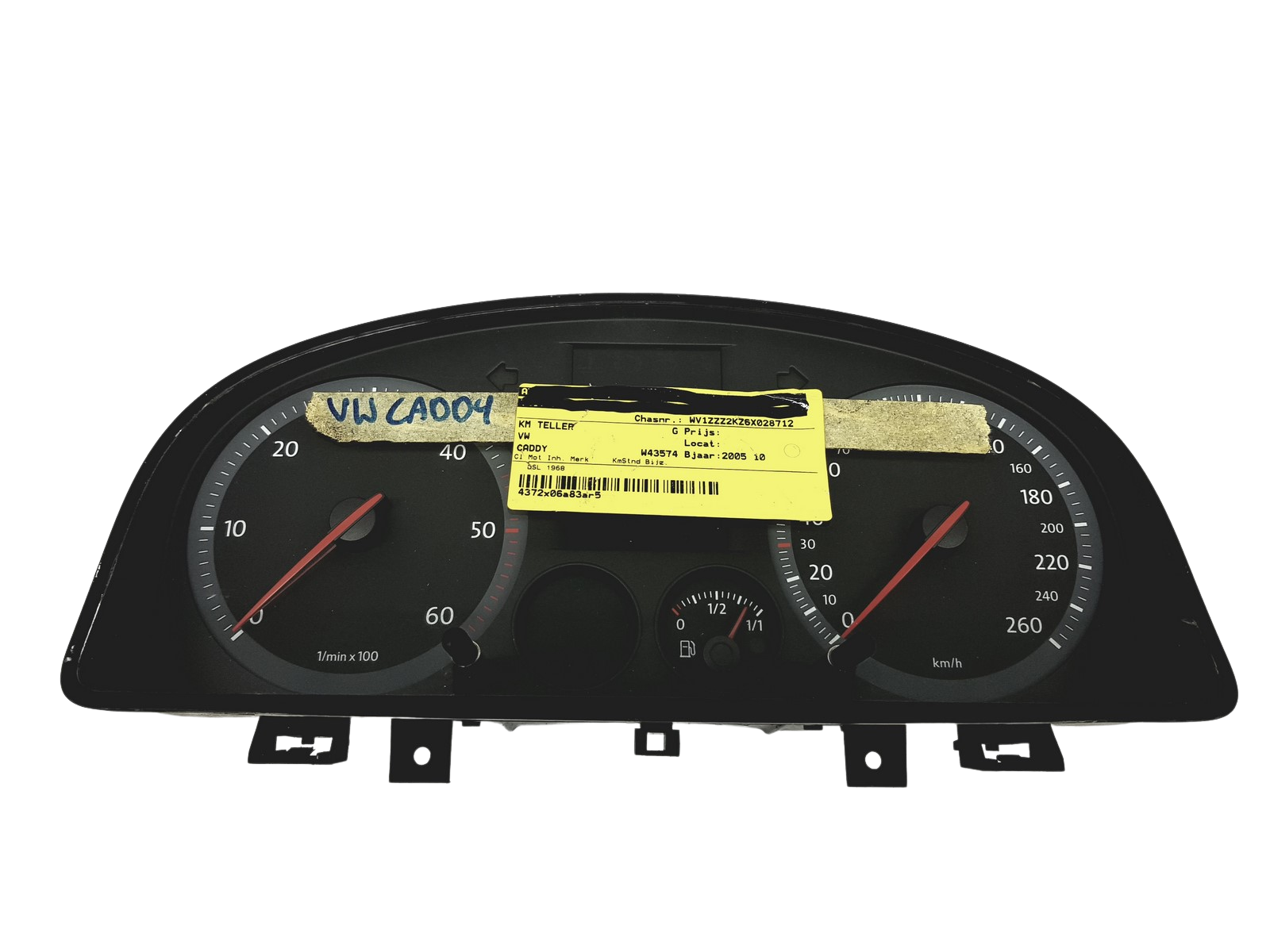 Speedometer/Instrument Cluster VW Caddy 2K0920842A 110080237023 52306