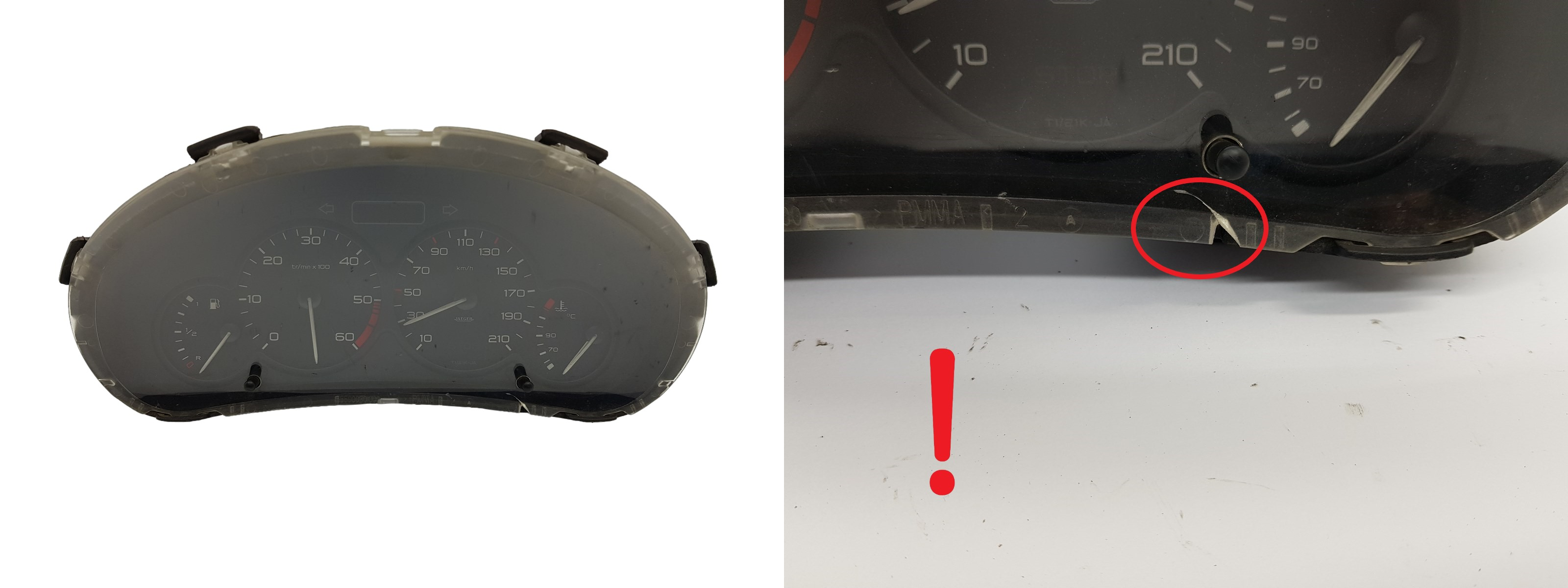 Speedometer/Instrument Cluster Peugeot 206 9659728880 1991