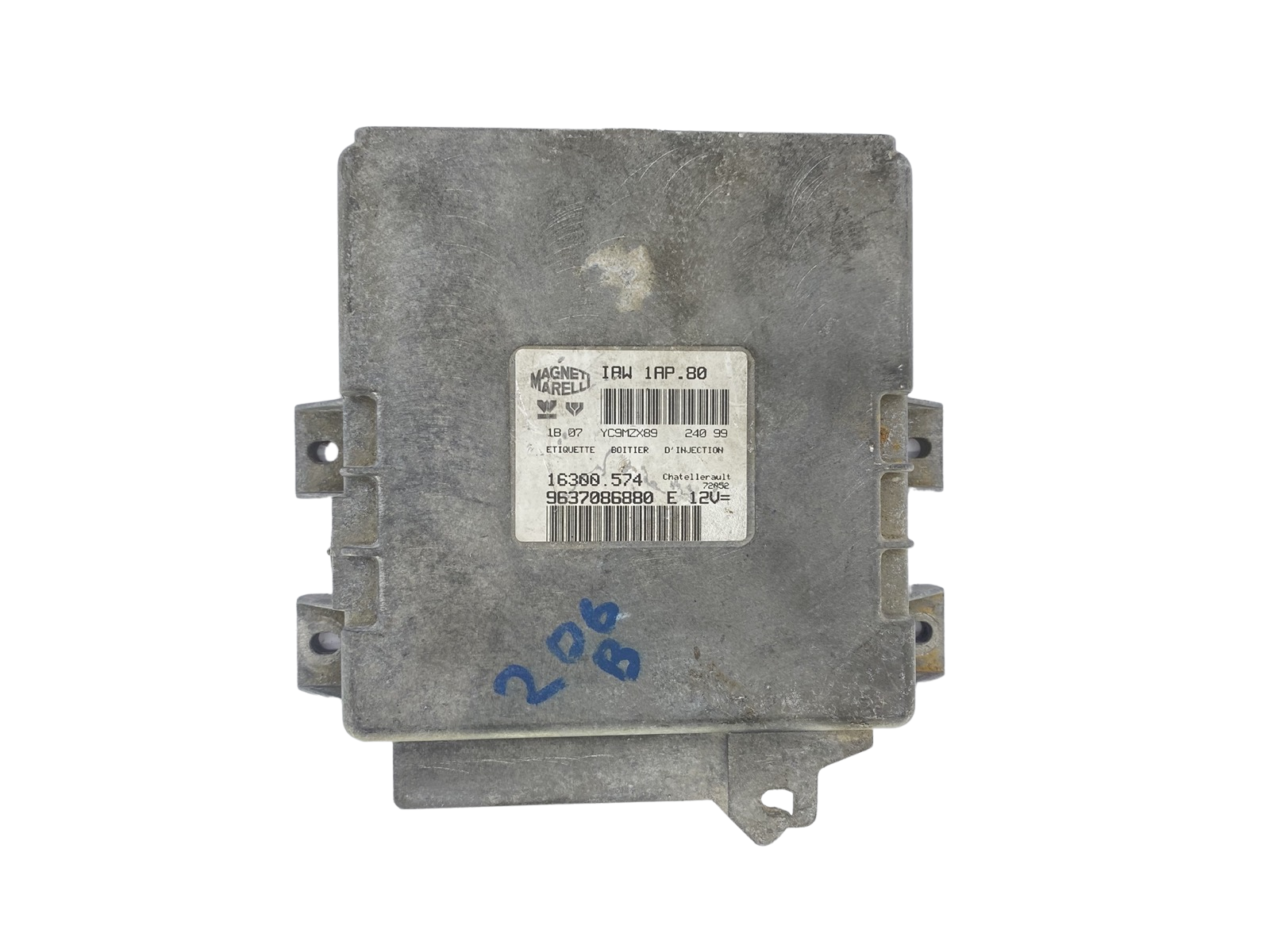 Calculateur Moteur Peugeot Citroën IAW1AP.80 9637086880 - Débridé Immo OFF, Pièce D'occasion Fonctionnelle
