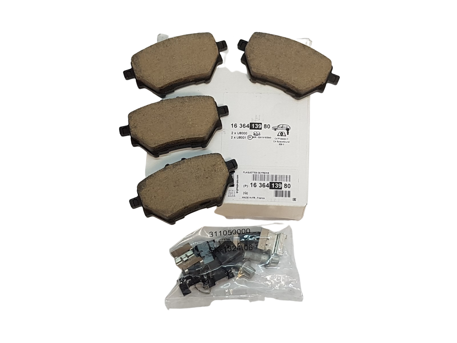 Brake Pads Rear New Original Citroen C4 Picasso 2 1636413980