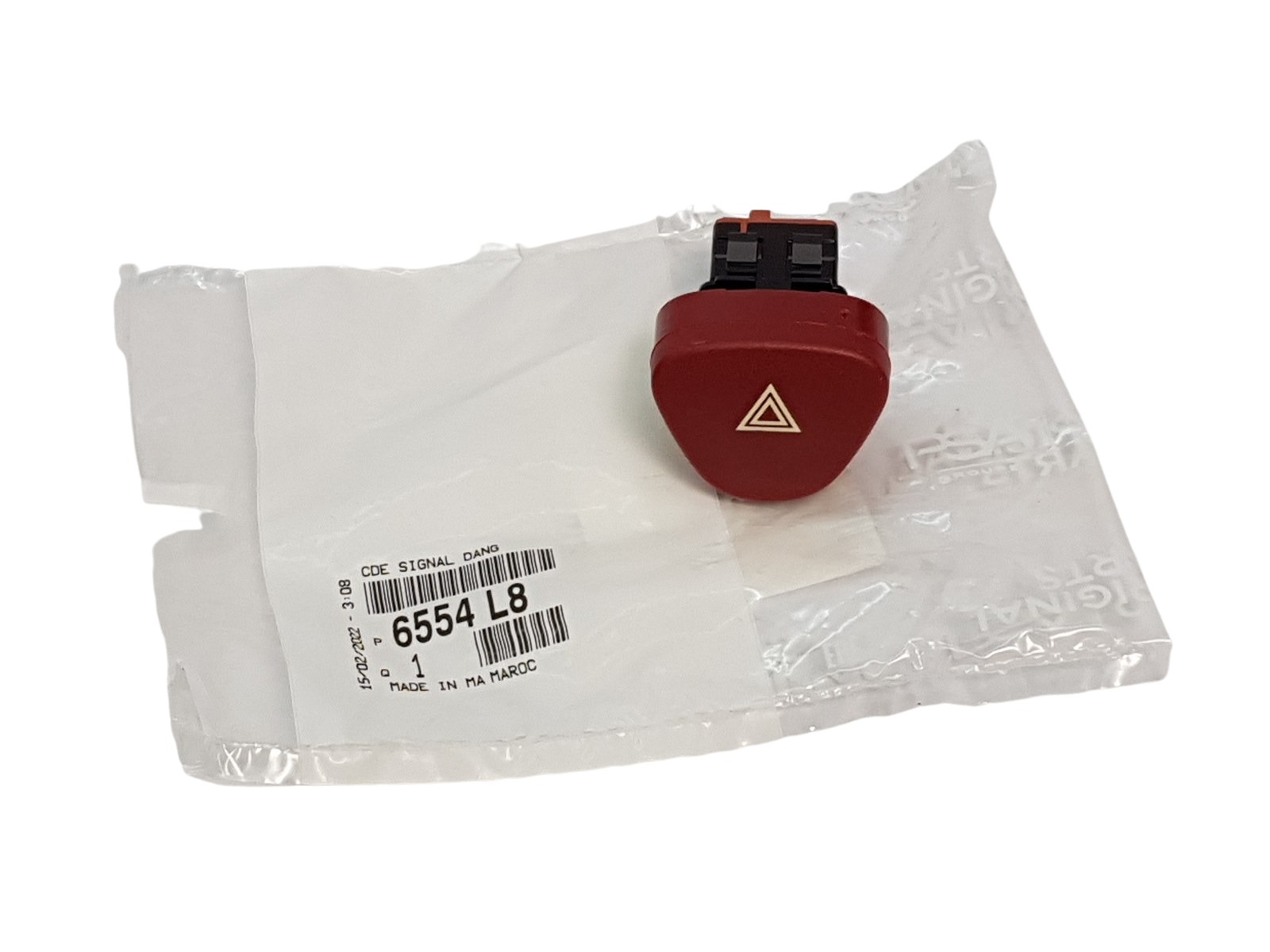 Hazard Light Control New Original Citroen Peugeot 6554L8 96405776KA