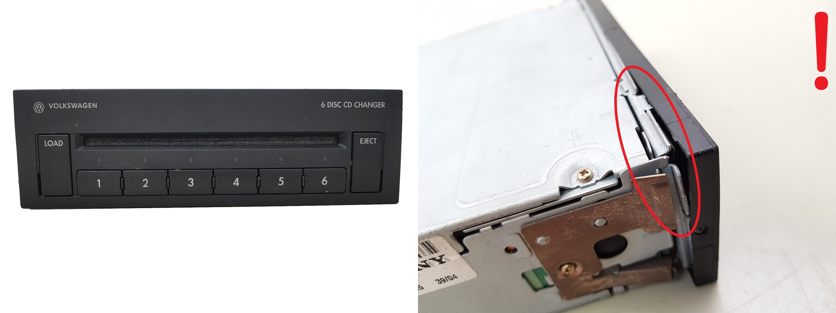 Cd Changer Volkswagen 6X0035110 1DINCDC Sony